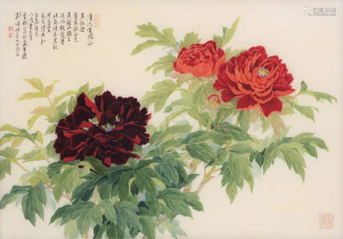 刘墉（b.1949） 2013年作 国香共和 镜心 设色绢本