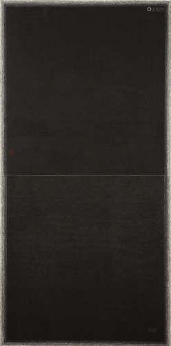王立星（b.1957） 2016年作 墨白之七 镜心 水墨纸本