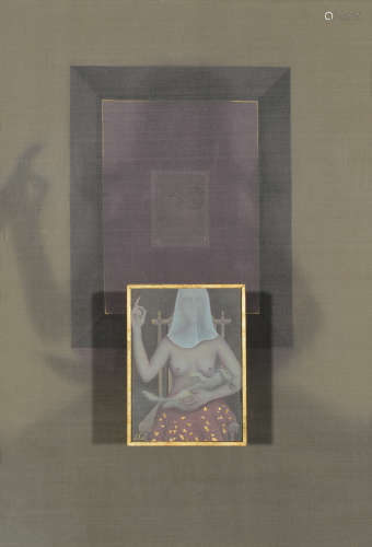 马灵丽（B.1989） 2014年作 1921 镜框 绢本绘画装置