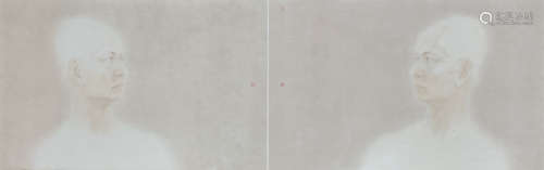 杭春晖（B.1976） 2013年作 真亦假系列 镜框 设色纸本