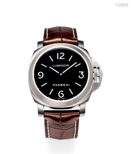 沛纳海 精致，限量版钛金属机械腕表，「LUMINOR PAM00176」，限量生产700枚，年份约2011