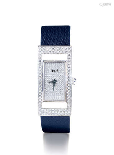 伯爵 精致，白金镶钻石女装腕表，「Limelight」，型号54025，年份约2000