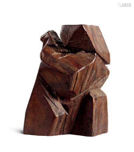 朱铭（B.1938） 1978年作 玉女穿梭 木雕 雕塑