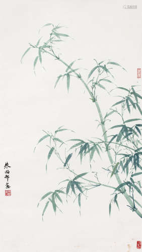 朱梅邨（1911～1993） 竹 立轴 纸本