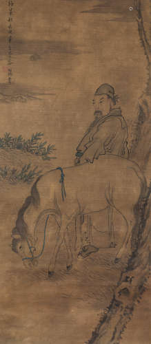 容祖椿（1872～1944） 人物 立轴 纸本