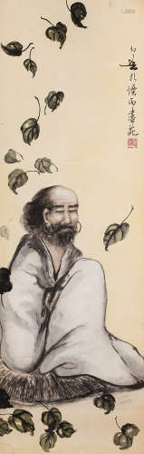 黄幻吾（1906～1985） 达摩 立轴 纸本