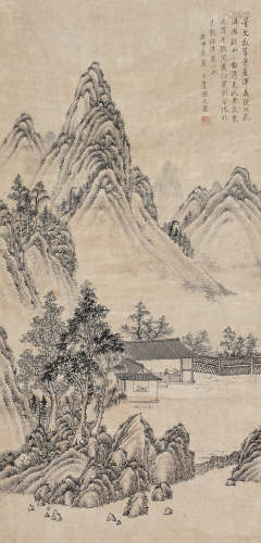 张之万（1811～1897） 1870年作 山水 立轴 纸本