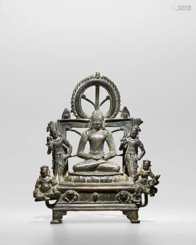 贾坎德邦或比哈尔，帕拉时期，九世纪 勒舍婆那陀铜像