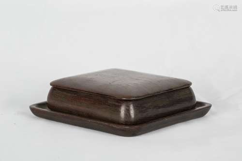 A Set of Chinese Rosewood Boxes with Covers