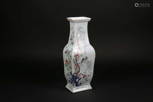 A Chinese Porcelain Square Vase