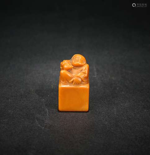 A Chinese Carved Tianhuang Stone Seal