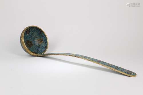 A Chinese Cloisonné Ladle