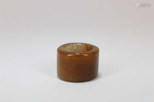 A Chinese Carved Jade Ring