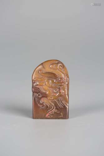 A Chinese Carved Tianhuang Stone Seal