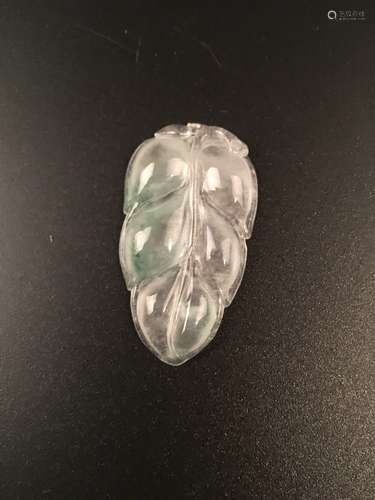 Fine Green Ice Jadeite Pendant