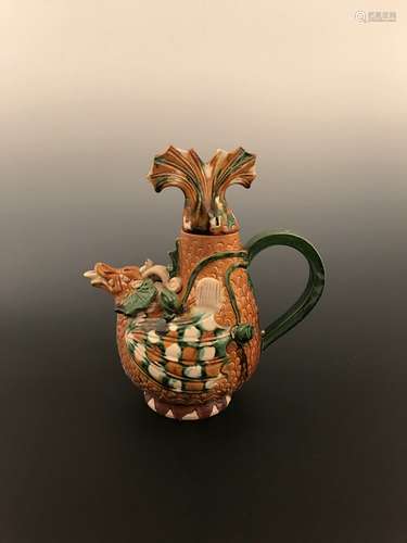 Fine Chinese Tan Style Pitcher