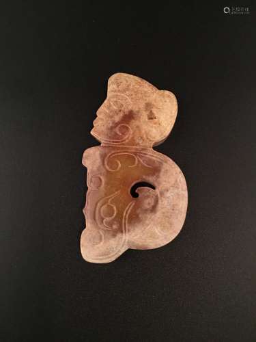 Chinese Western Zhou Jade Monkey