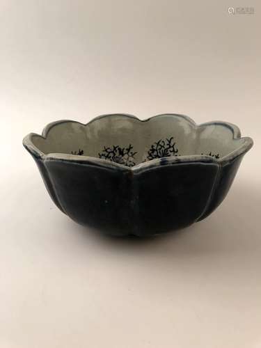 Chinese Blue Glazed Bowl