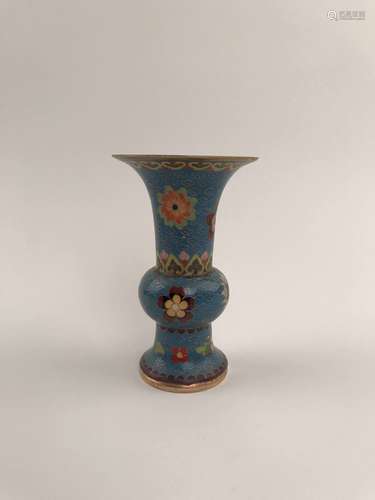 Chinese Closionne and Porcelain Vase