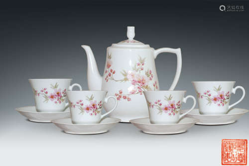 50年代 花卉紋茶具一套 花卉紋茶具一套