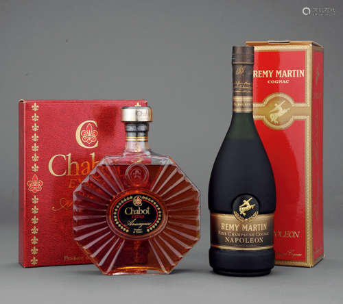 80年代   Chabot Extra Armagnac 连 Remy Martin Napoleon Cognac