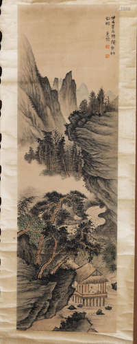 (1883 - 1944) 蕭謙中仲夏納涼圖