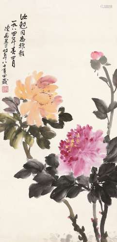 陈思萱（1902～1986） 1964年作 富贵图 立轴 设色纸本