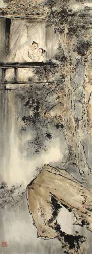 扬善深 纸本 设色 镜心 该作曾于1995年3月，在香港艺术馆主办的“杨善深艺术回顾展”上展出并在出版画册《岭南风范》上著录。