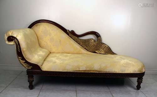 20世纪木雕布面欧式太妃椅