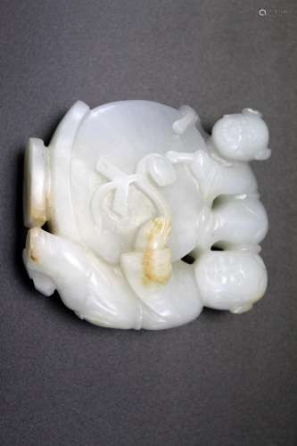 Chinese white jade carving.