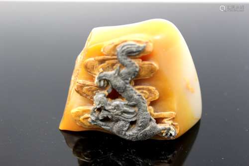 Chinese carved soapstone seal.