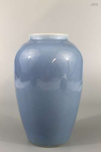 Chinese Clair de Lune porcelain vase, Kangxi mark.
