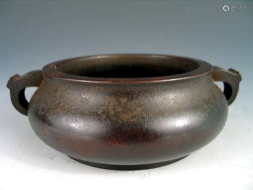 Chinese bronze censer, Xuande mark.