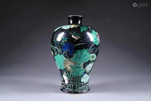 Vase Meiping de la Famille Noire.