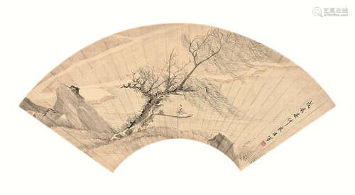 许良臣 戊辰（1868） 山水 设色纸本 镜心
