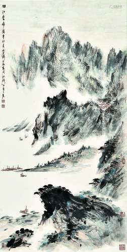 裴家同　山水 立轴　