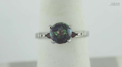 MYSTIC TOPAZ AND GARNET RING