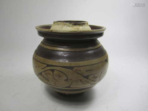 CHINESE ZIZHOU PORCEALIN JAR