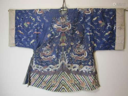 CHINESE EMBROIDERY SHORT DRAGON ROBE