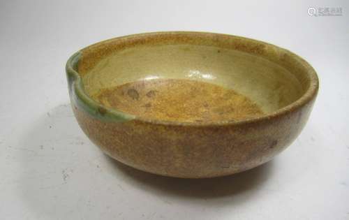 ASIAN CELADON PEACH-SHAPE BOWL