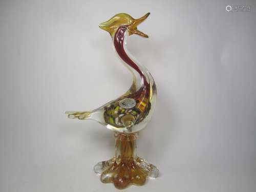 HANDMADE VENETIAN GLASS MURANO DUCK