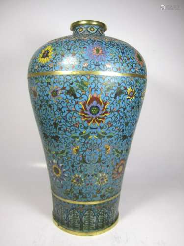 RARE CHINESE CLOISONNE MEI PING