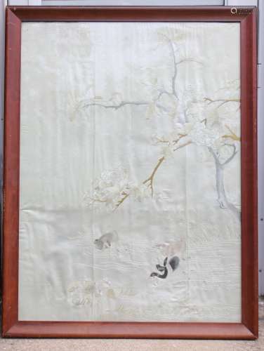 FRAMED CHINESE  EMBROIDERY