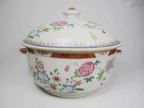 CHINESE FAMILLE ROSE SOUP TUREEN