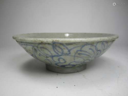 CHINESE ANTIQUE B/W BOWL