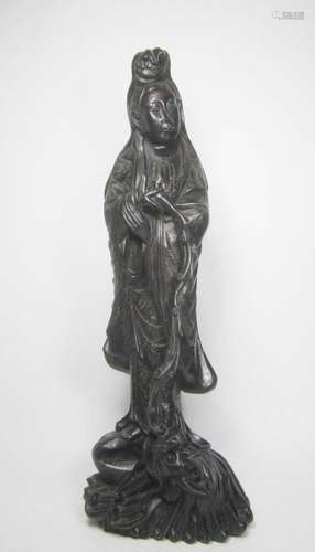 LARGE ZITAN WOOD GUANYIN