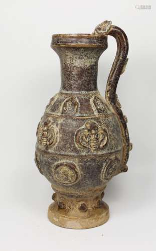 EARLY TIME CHINESE DRAGON HANDLE VASE