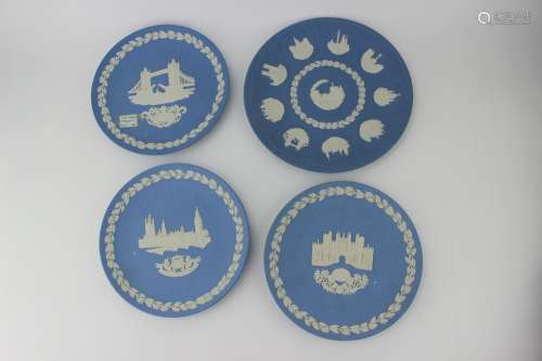 FOUR PCS WEDGWOOD CHRISTMAS PLATES