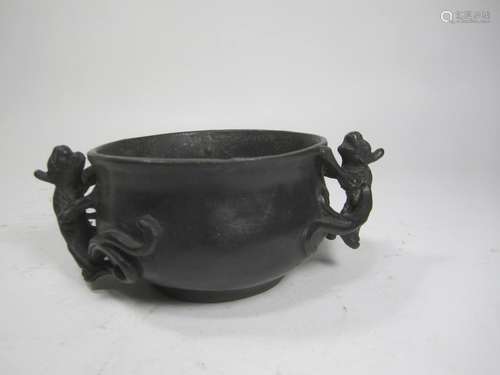 A CHINESE BRONZE CENSER