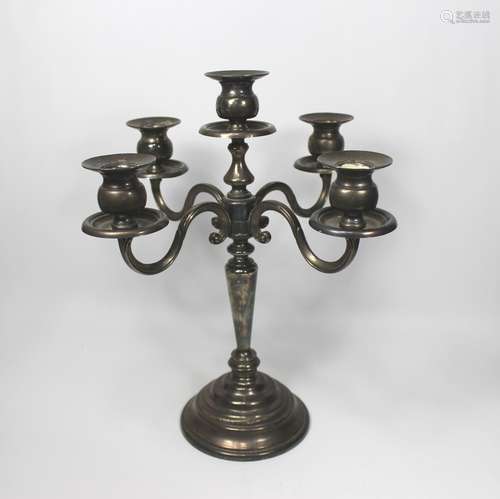 SILVER PLATE CANDLE HOLDER